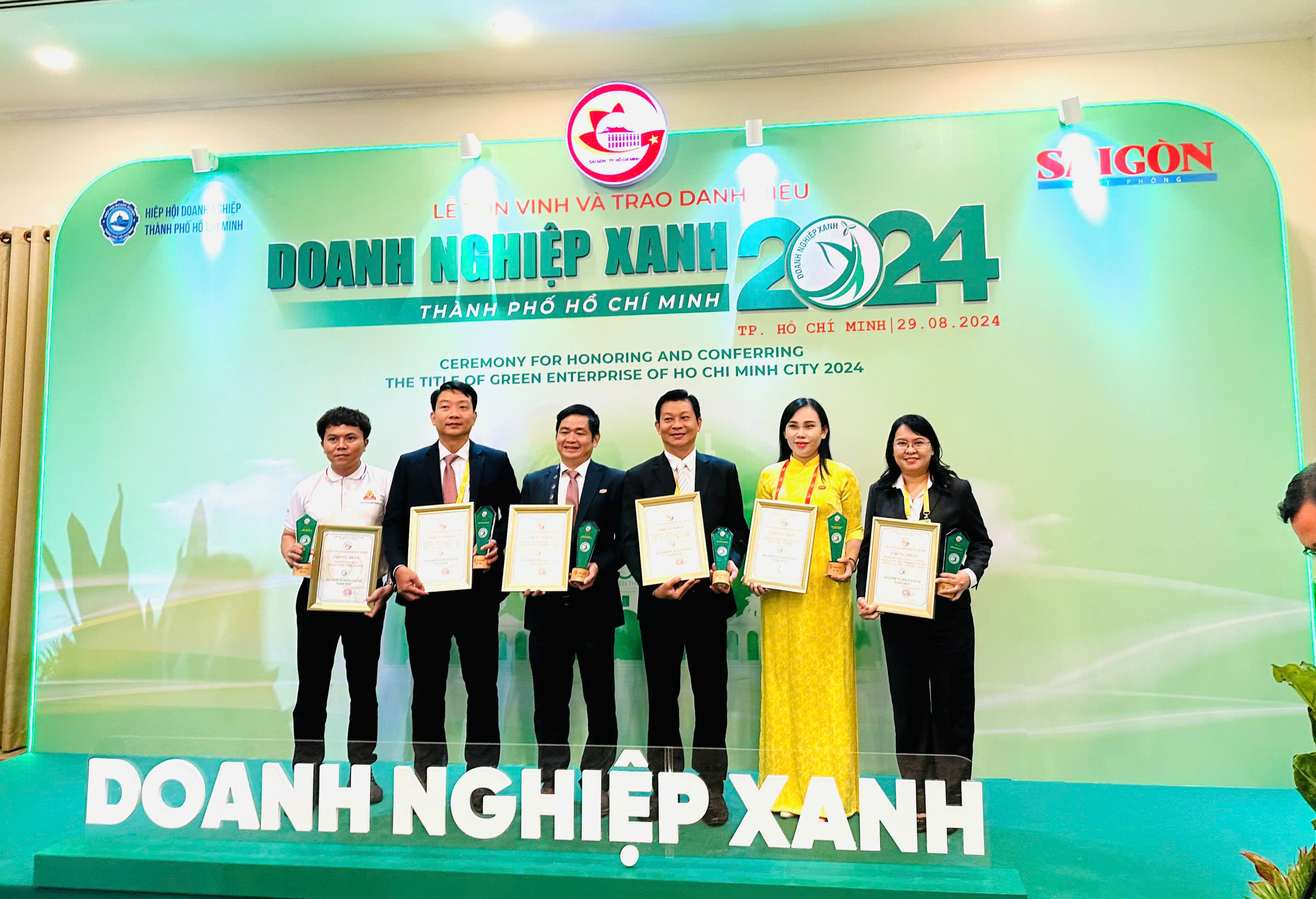 SATRA CỦ CHI ĐẠT DANH HIỆU "DOANH NGHIỆP XANH THÀNH PHỐ HỒ CHÍ MINH" NĂM 2024