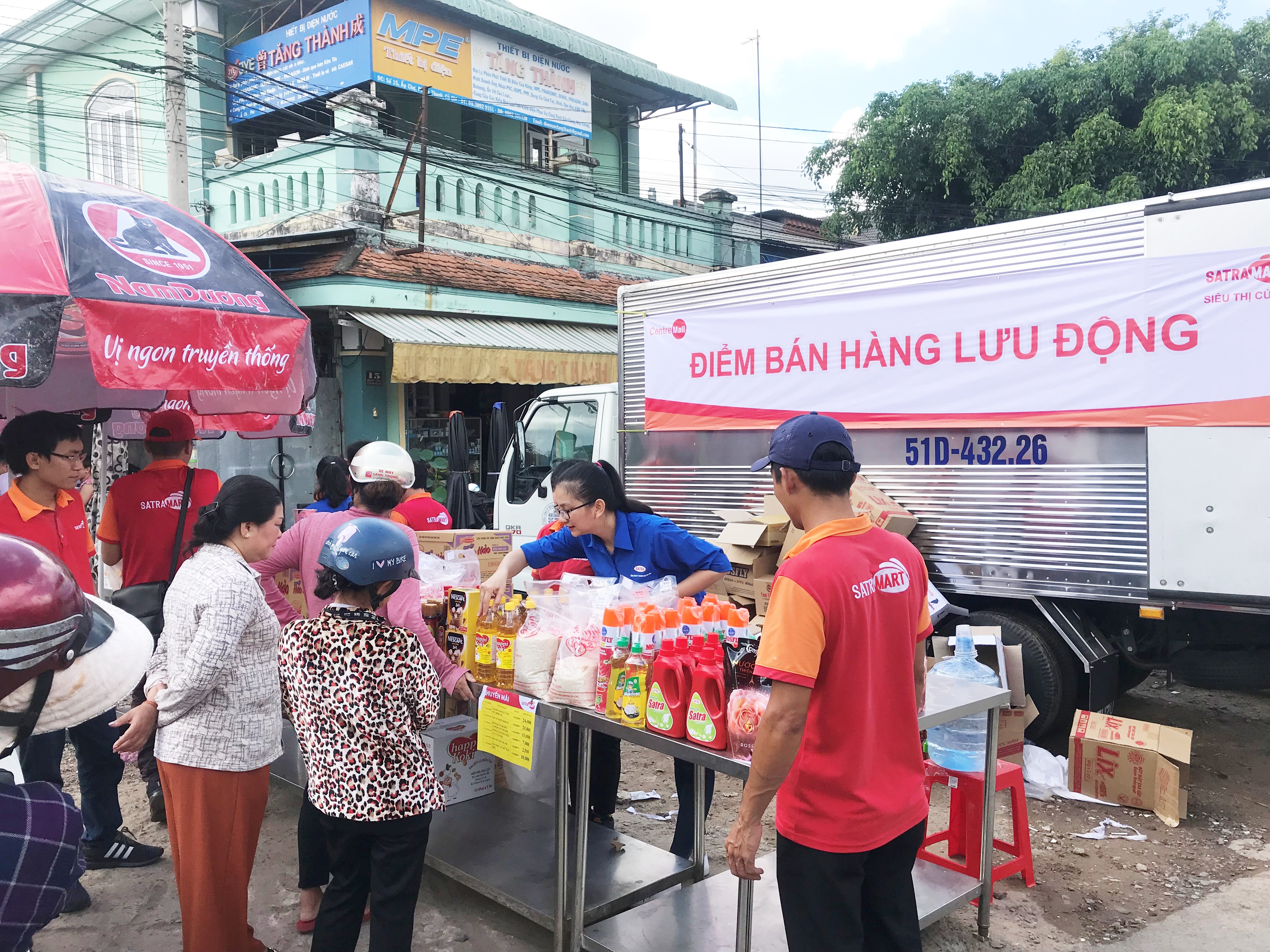 SatraMart Củ Chi triển khai bán hàng lưu động tại xã Phước Thạnh, huyện Củ Chi