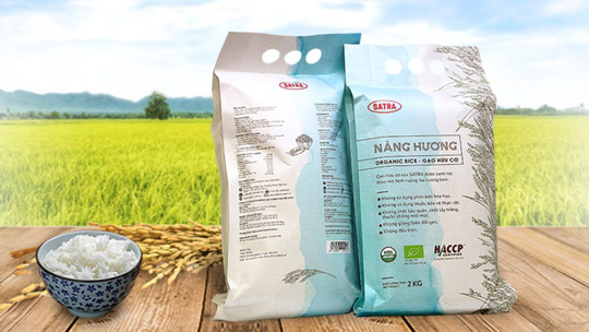 Satra ra mắt sản phẩm mới: Gạo hữu cơ Nàng Hương