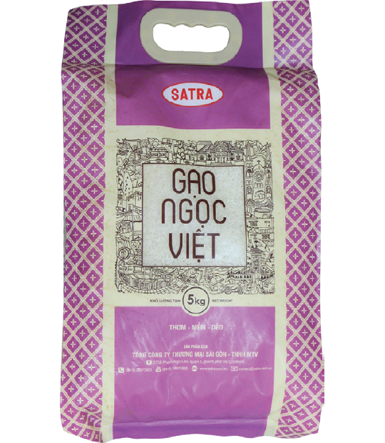 Gạo Ngọc Việt gói 5kg
